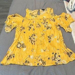 Torrid Yellow Blouse Size 3
